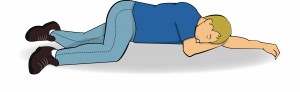 recovery position illustration