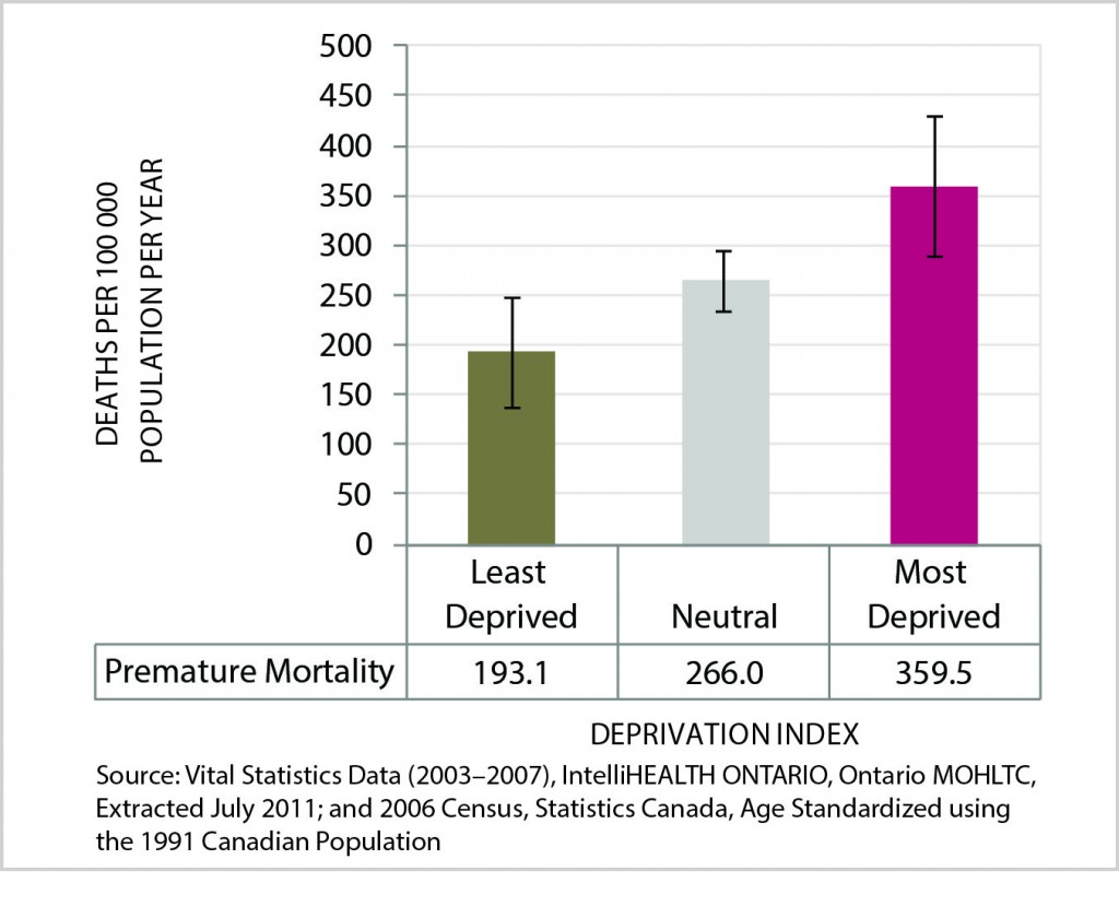 Figure 5 is a bar chart of Age-Standardized Rate of Premature Mortality (