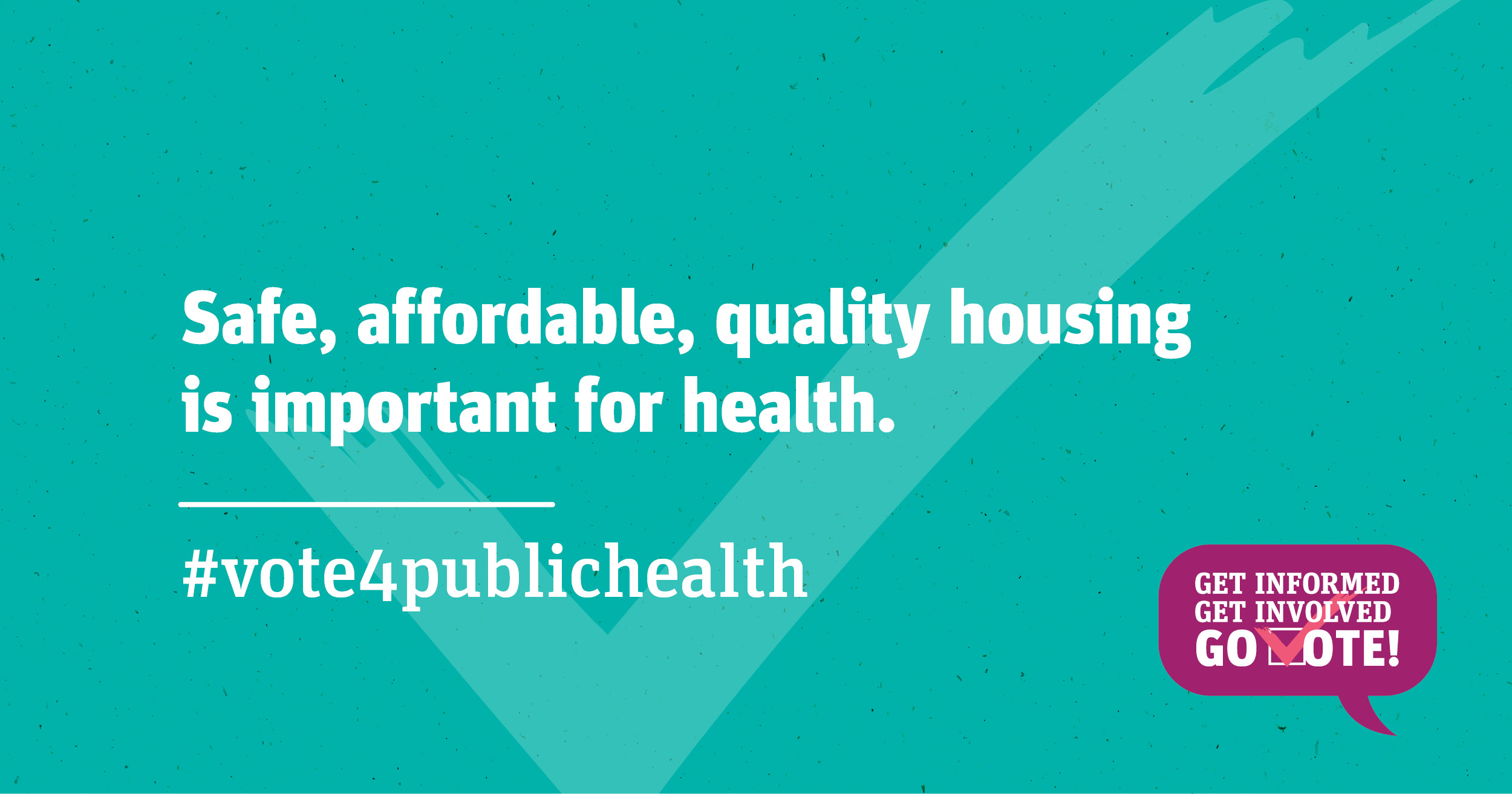 Safe, affordable, quality housing is important for health.