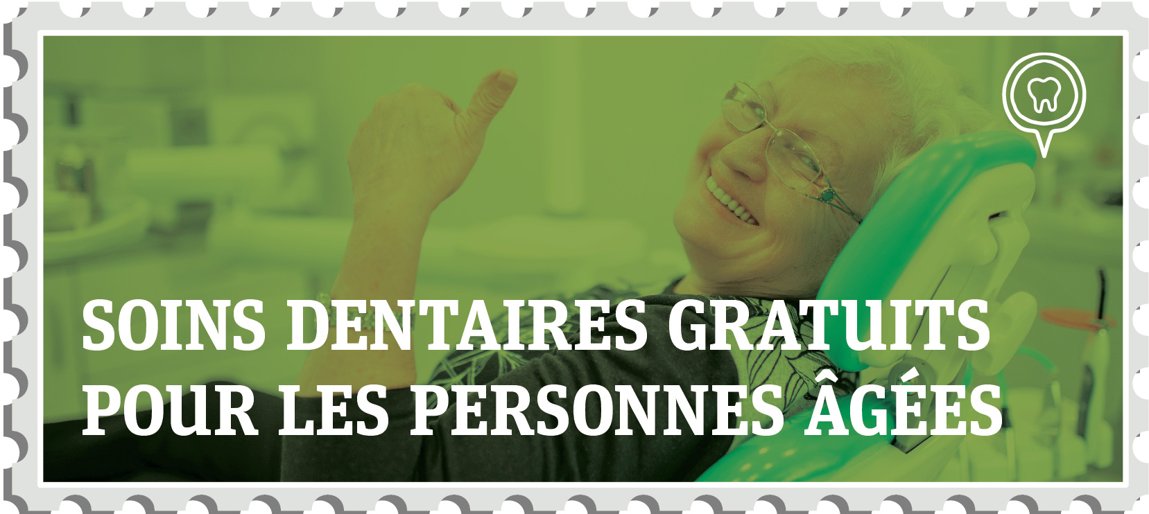 Soins dentaires gratuits pour les personnes âgées 